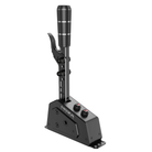 The Moza Racing SGP Sequential Shifter at an angle showing the knobs.
