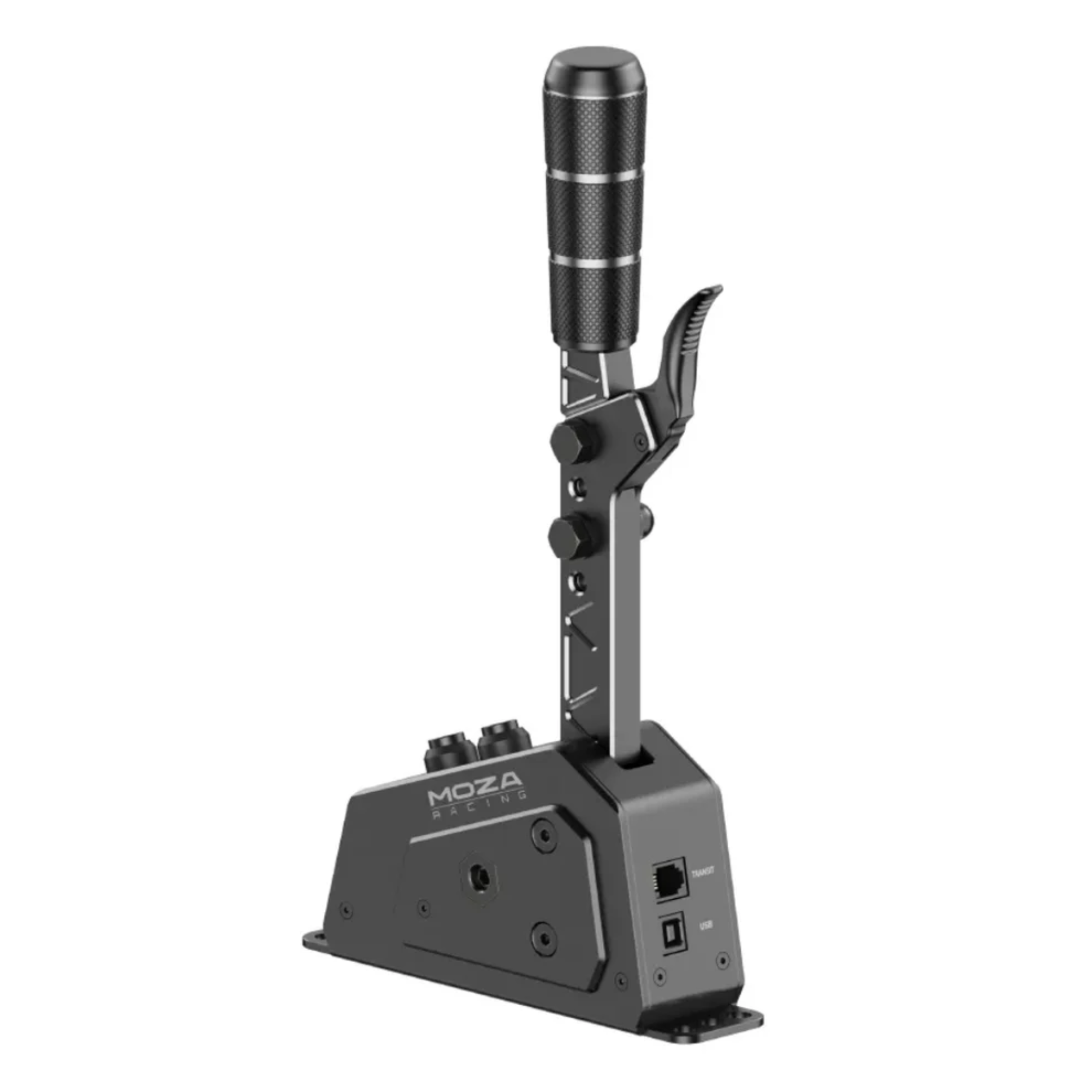 The Moza Racing SGP Sequential Shifter from the opposite side.