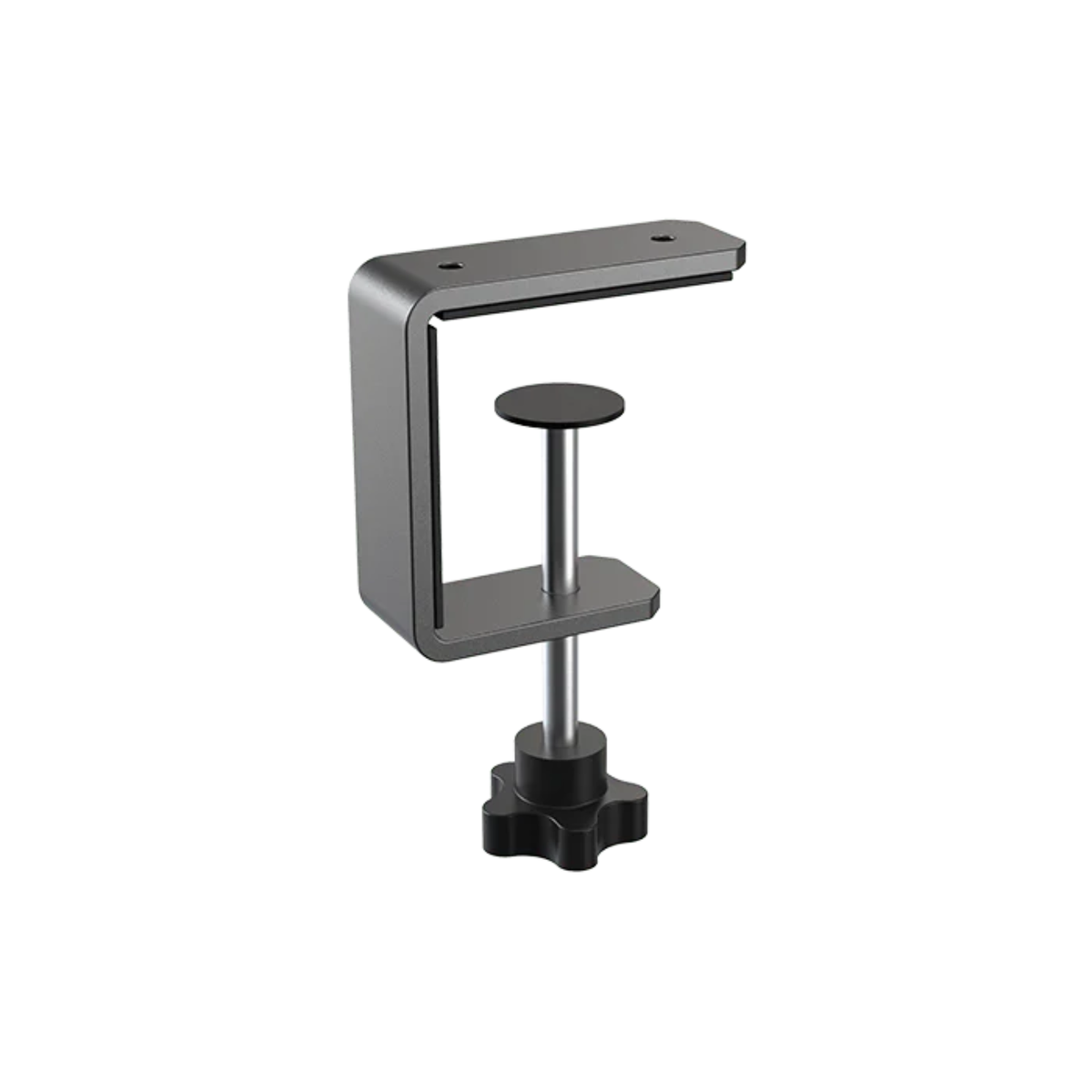 The clamp mechanism used for the MOZA Racing Table Clamp Mounting Bracket close up.
