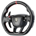The Moza Racing x Automobili Lamborghini Revuelto Steering Wheel from the side.