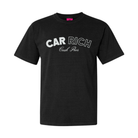 The front of the black Car Rich Cash Poor Tee from Not Famous Racing Apparel.