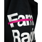 The Not Famous Racing Driver T-Shirt highlighting the quality of the print.