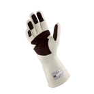 The palm of the cream OMP Dijon Racing Gloves from OMP.