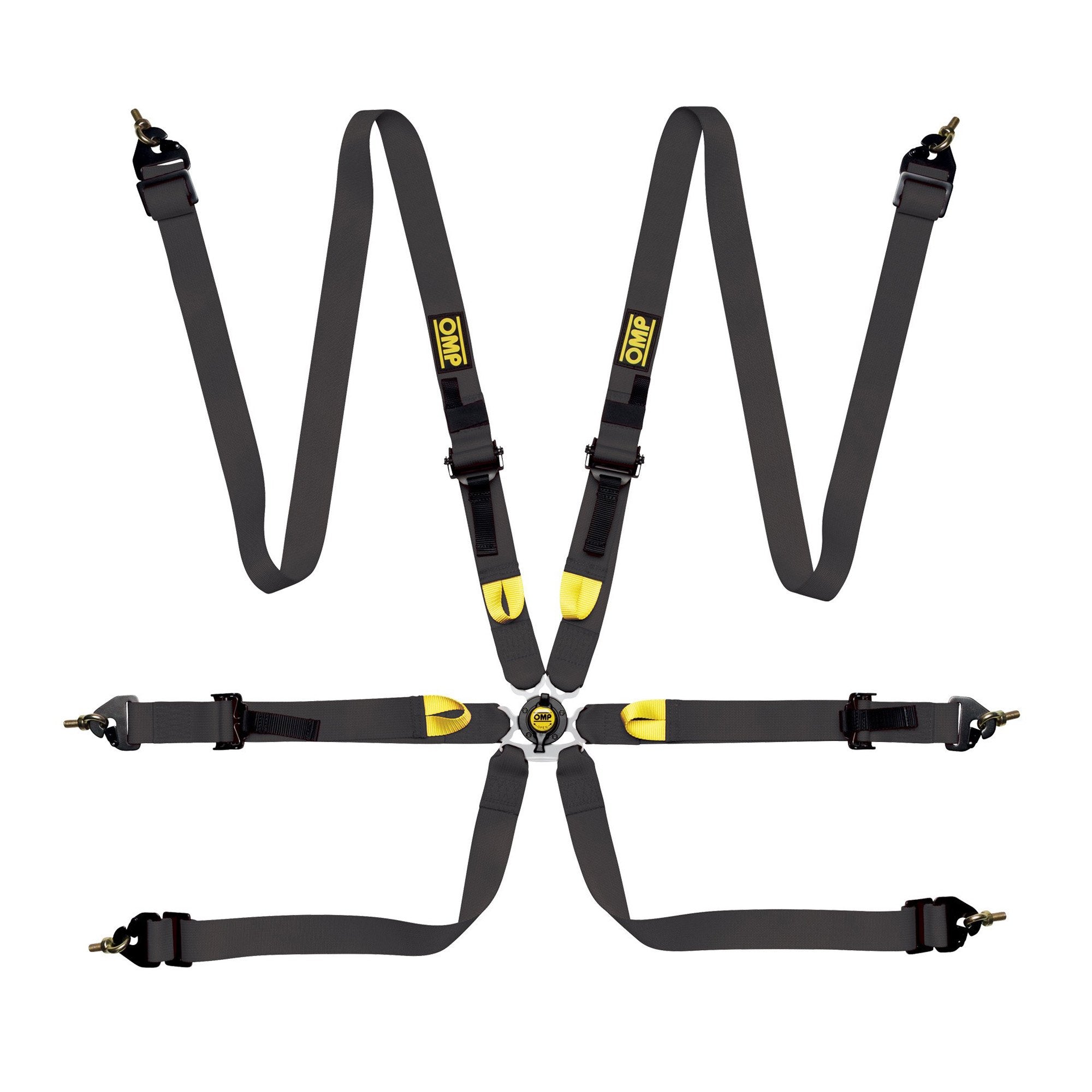 The black OMP First 2 Racing Harness.