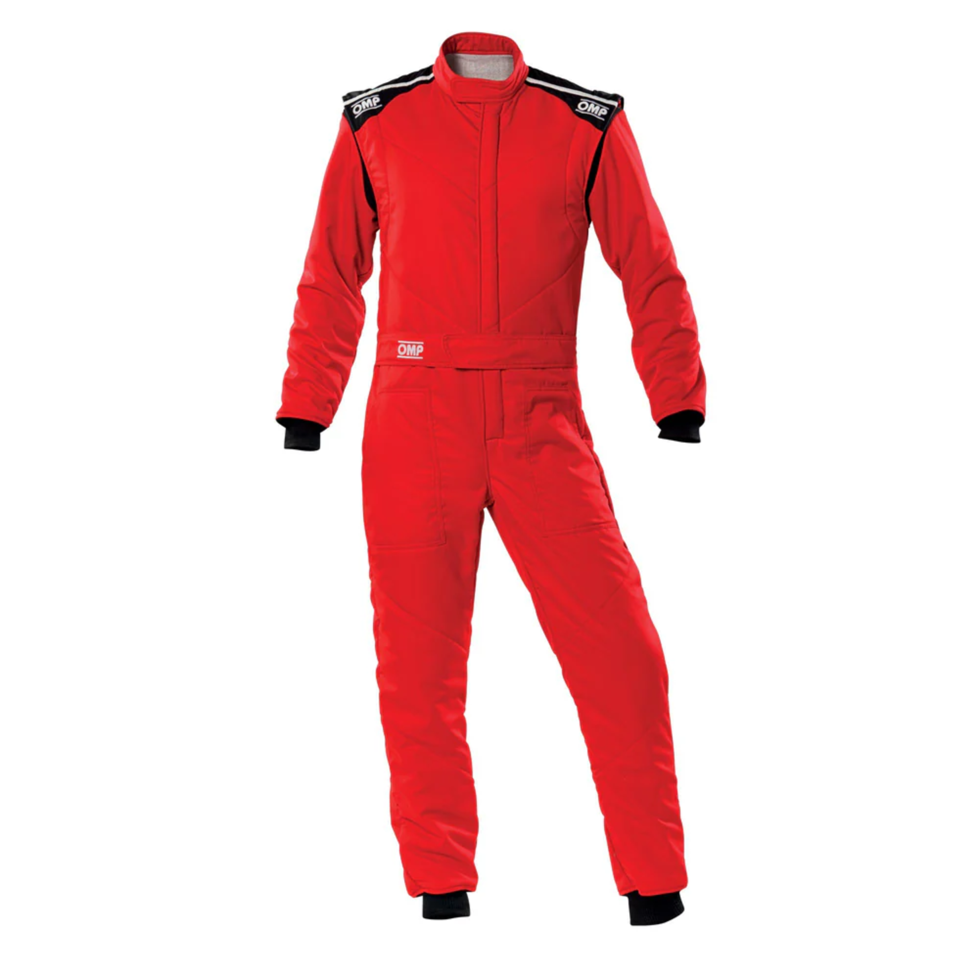 The red OMP First-S Racing Suit.