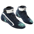 The navy and tiffany OMP First v2 Racing Shoes.