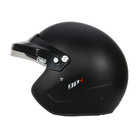 The side of the flat black OMP GP-I Open Face Racing Helmet - SA2025.