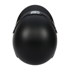 The top of the flat black OMP GP-I Open Face Racing Helmet - SA2025.