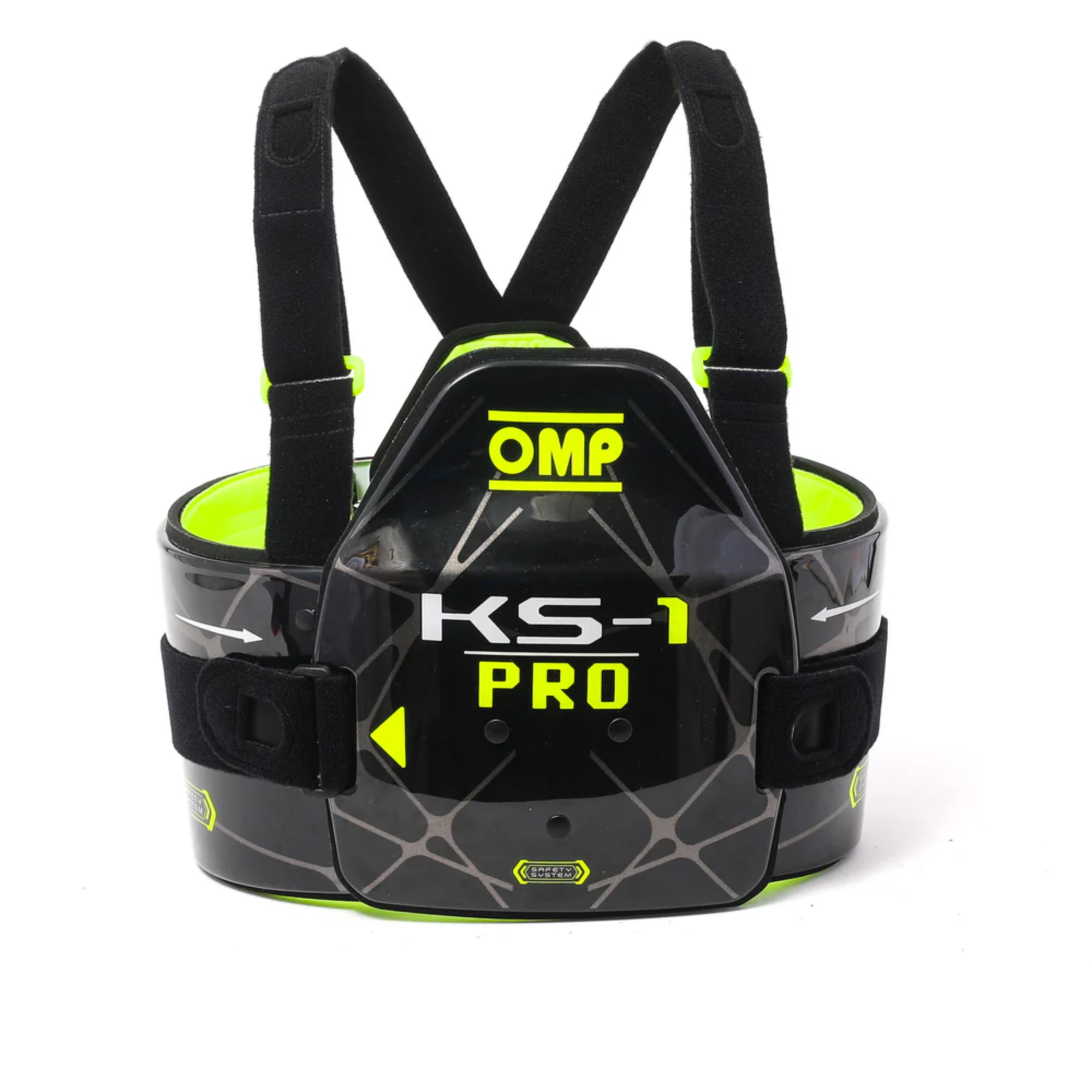 The back of the OMP KS-1 Pro Body Protection Vest from OMP.