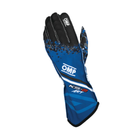 A blue and black OMP KS-2 Art Karting Glove by itself.