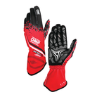 The red and black OMP KS-2 Art Karting Gloves.