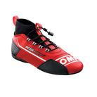 The red and black OMP KS-2F Karting Shoes.