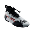 The white OMP KS-2F Karting Shoes from the front.