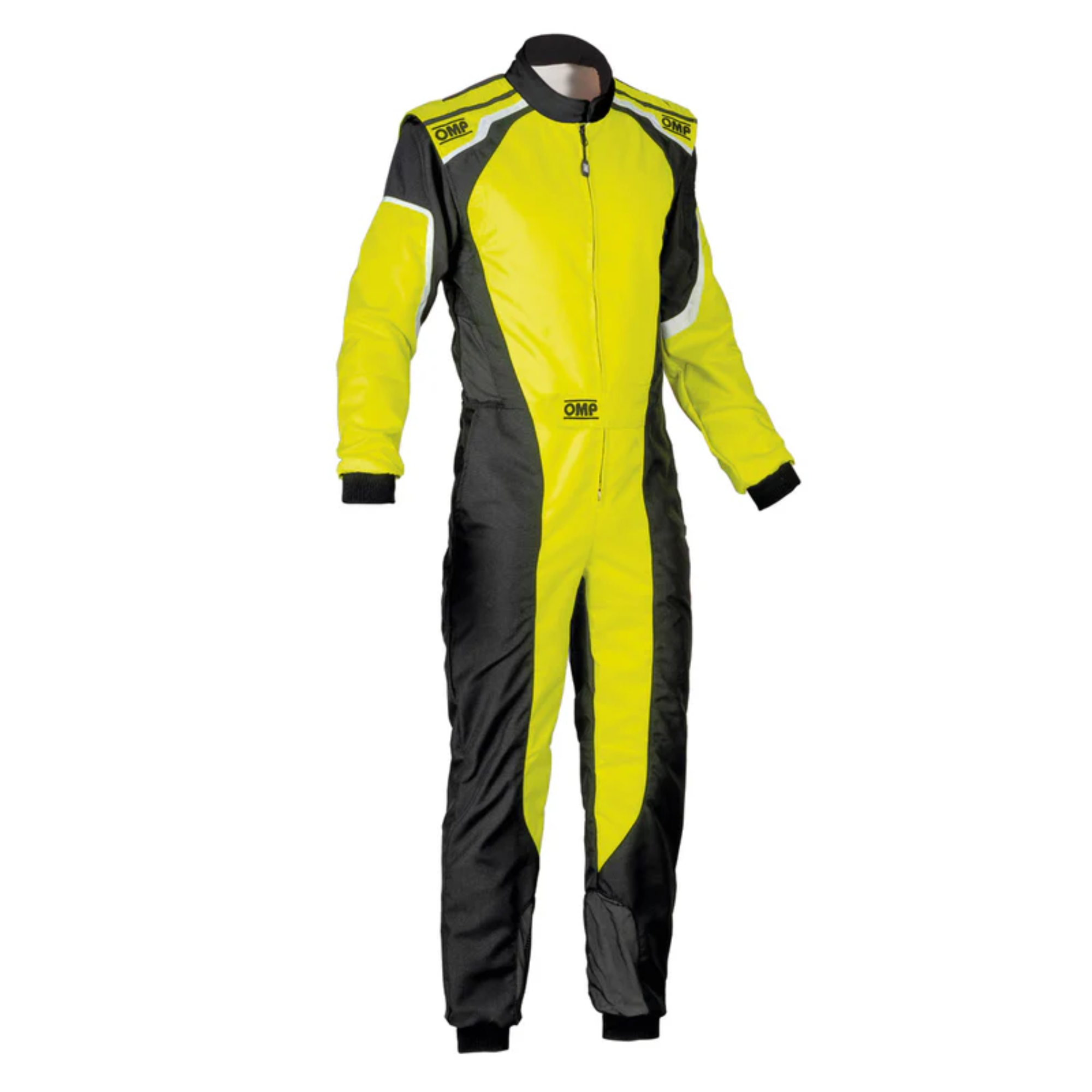 The black and yellow OMP KS-3 Kart Racing Suit.