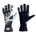 The black and white OMP KS-3 Karting Gloves.