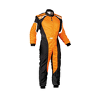 The black and orange OMP KS-3 Youth Kart Racing Suit.