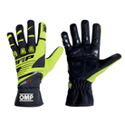 The black and yellow OMP KS-3 Youth Karting Gloves.