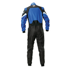 The back of the black and blue OMP KS-3X Art Kart Racing Suit.