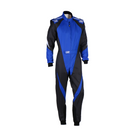 The black and blue OMP KS-3X Youth Kart Racing Suit.