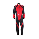 The black and red OMP KS-3X Youth Kart Racing Suit.