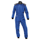 The front of the blue OMP KS-4 Kart Racing Suit.