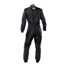 The back of the black OMP KS-4 Youth Kart Racing Suit.