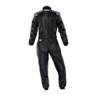 The front of the black OMP KS-4 Youth Kart Racing Suit.