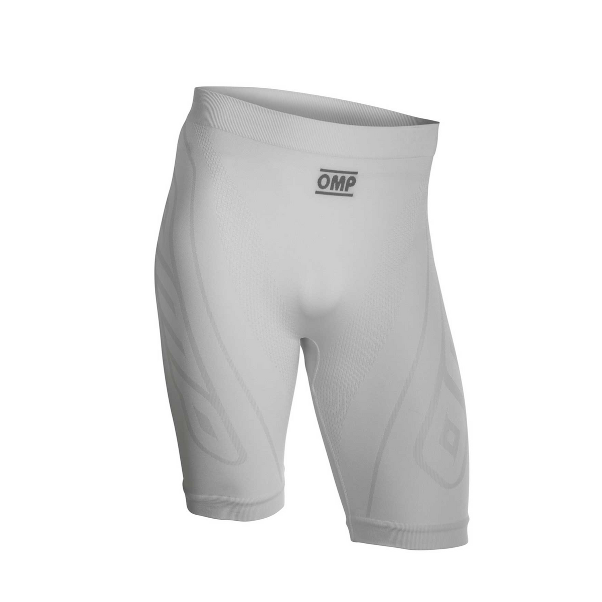 The white OMP KS Youth Karting Boxer Shorts.