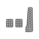 The Long Gas OMP OA/1020 60x70 Racing Pedal Set.