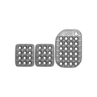 The short gas OMP OA/1863 60x70 Racing Pedal Set.