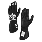 The black OMP One Evo FX Racing Gloves.