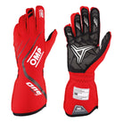 The 2023 Model red OMP One Evo X Racing Gloves.