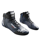 The navy and cyan OMP One Evo X Racing Shoes.