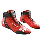 The red OMP One Evo X Racing Shoes.