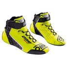 The yellow OMP One Evo X v1 Racing Shoes shown as a pair.