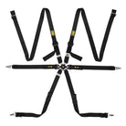 The black OMP One Versa Endurance Racing Harness.