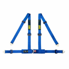 The blue OMP Racing 4M ECE 4-Point Street Harness.