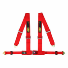The red OMP Racing 4M ECE 4-Point Street Harness.