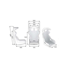 The black OMP RS-PT2 Fiberglass Racing Seat. all-groups