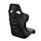 The back of the black Leather & Alcantara OMP RT-Carbon Racing Seat.