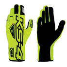 The yellow and black OMP KS-4 Karting Gloves.