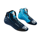 The navy and cyan OMP Tecnica Racing Shoes.