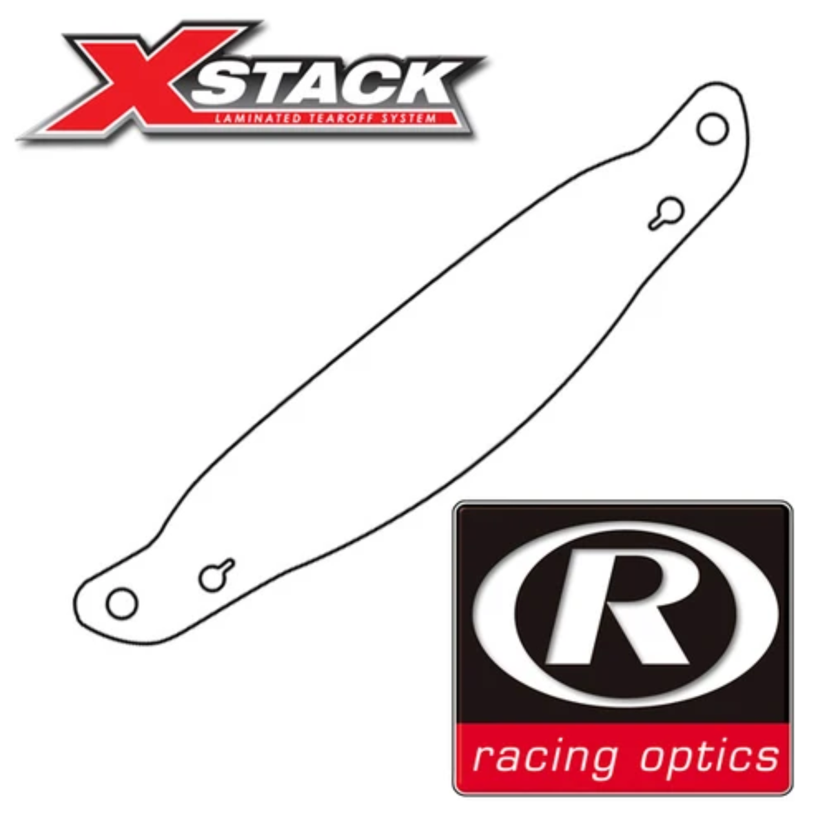 Racing Optics XStack Laminated Tear Offs for the Arai GP6, GP6S.
