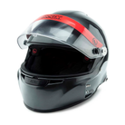 The SA2020 Roux Pininfarina GT Loaded Racing Helmet with its shield open.