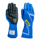 The blue Sabelt Challenge Evo TG-2.2 Fire-Resistant Racing Gloves.