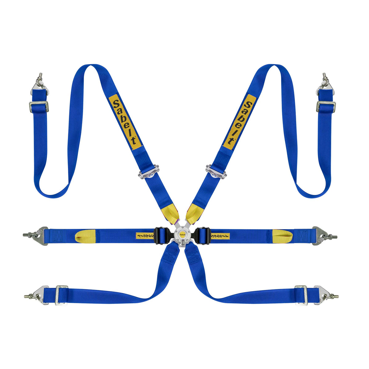 The blue Sabelt Enduro Silver 2" Racing Harness.