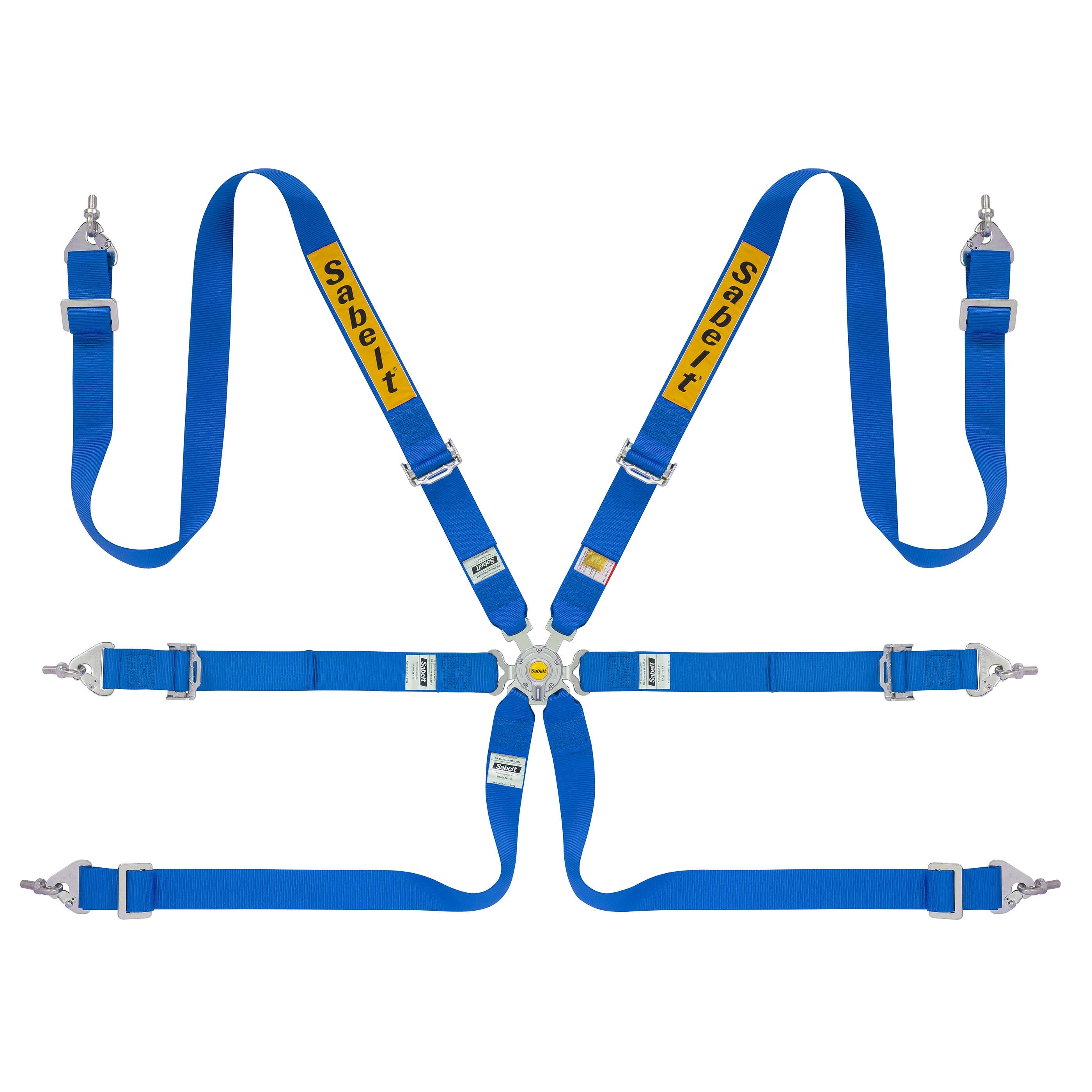 The blue Sabelt GT/Rally Steel 2" Racing Harness.