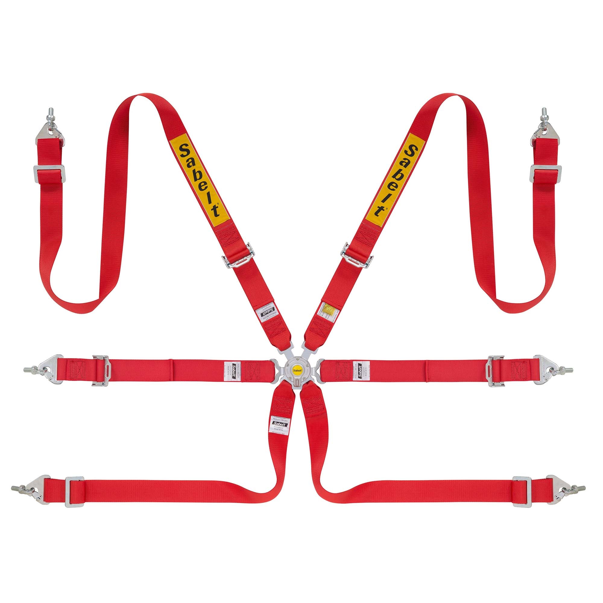 The red Sabelt GT/Rally Steel 2" Racing Harness.