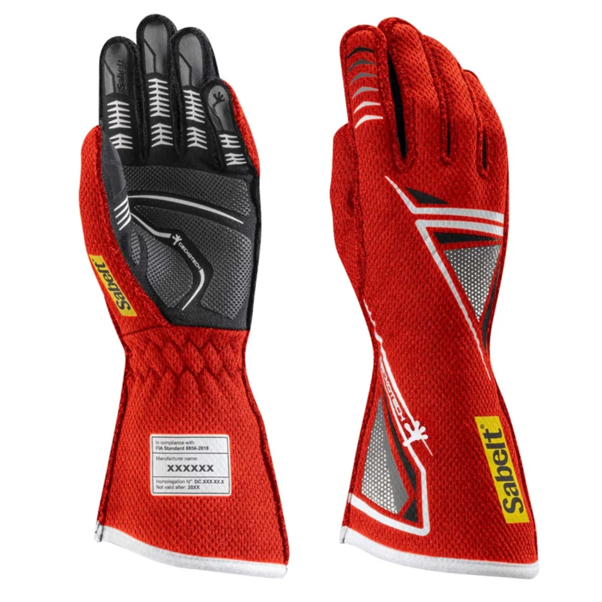 The red Sabelt Hero Geckotech TG-11 Fire-Resistant Racing Gloves.