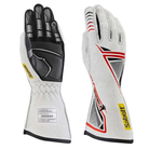 The white Sabelt Hero Geckotech TG-11 Fire-Resistant Racing Gloves.